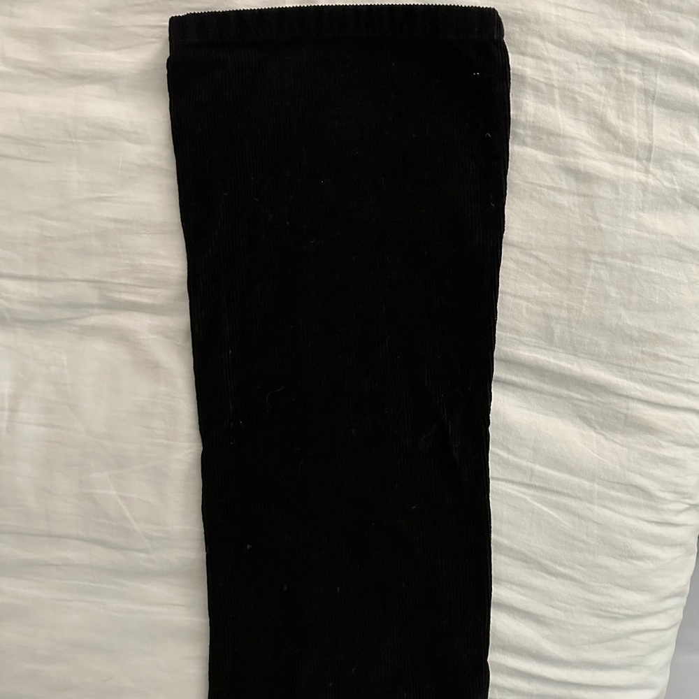 Little Girl Gymboree size 7 black corduroy slim to flare pants - Picture 2 of 3